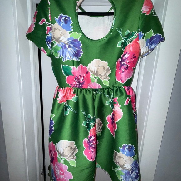 Kate Spade Green Floral Dress - Picture 4 of 8